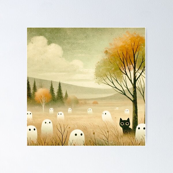 Item preview, A Black Cat Among Ghosts designed and sold by Srivicavision.