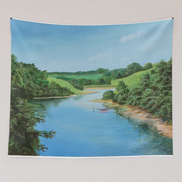 Item preview, Residential berth - an idyll on the river designed and sold by art paintings.
