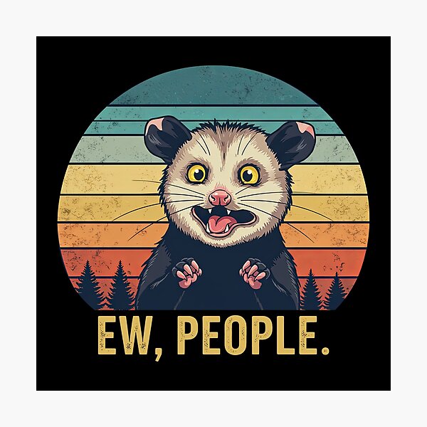 Item preview,  Ew People  Vintage Funny opossum designed and sold by 1artcolor.