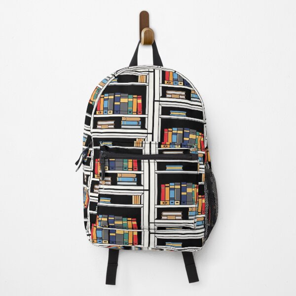 Item preview, Colorful Illustrated Bookshelf with Various Books and Decor designed and sold by artwaves.