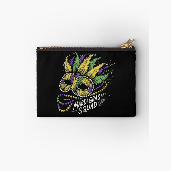 Item preview, Mardi Gras Squad Mask Beads Festive Vibes designed and sold by LuminOrb.