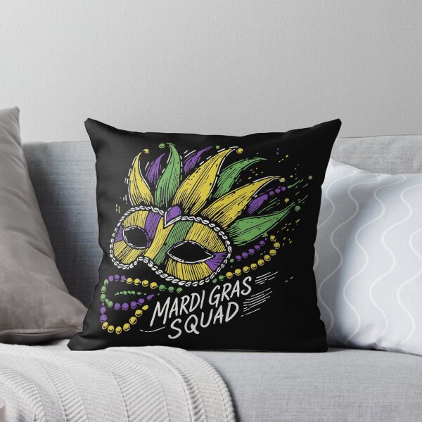 Item preview, Mardi Gras Squad Mask Beads Festive Vibes designed and sold by LuminOrb.