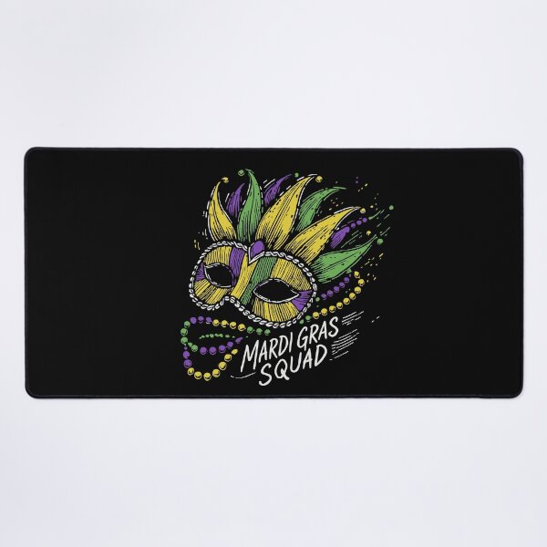 Item preview, Mardi Gras Squad Mask Beads Festive Vibes designed and sold by LuminOrb.