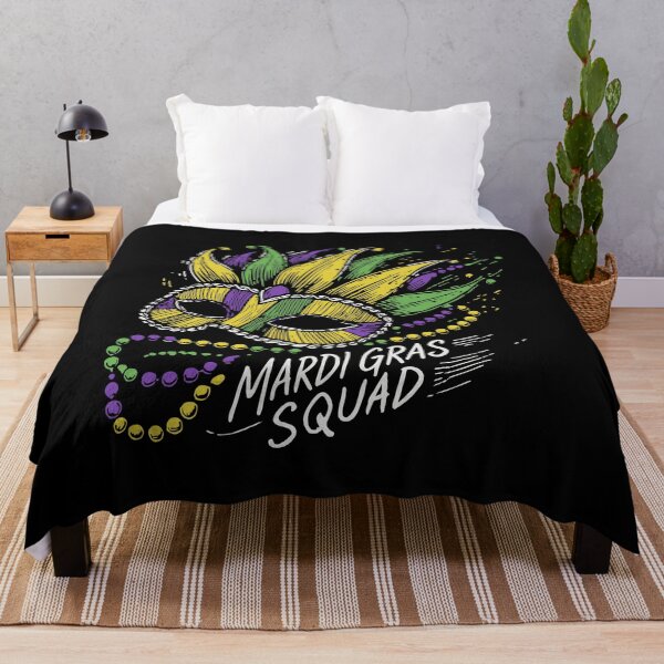 Item preview, Mardi Gras Squad Mask Beads Festive Vibes designed and sold by LuminOrb.