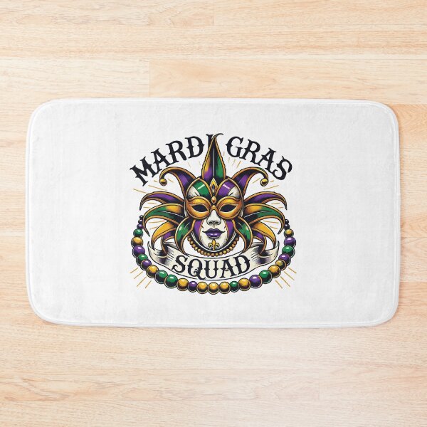 Item preview, Mardi Gras Squad Mask Beads Festival Spirit designed and sold by LuminOrb.
