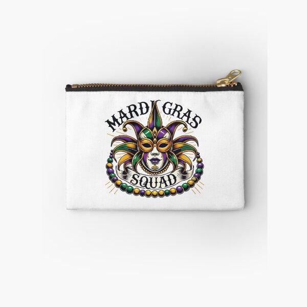 Item preview, Mardi Gras Squad Mask Beads Festival Spirit designed and sold by LuminOrb.