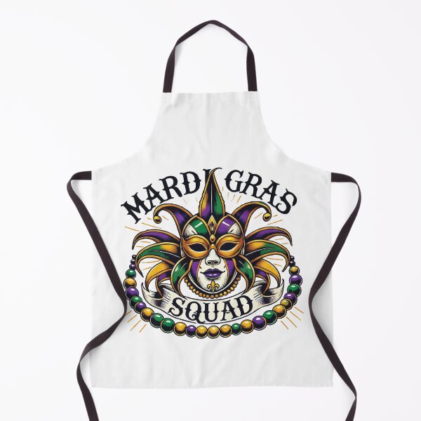 Item preview, Mardi Gras Squad Mask Beads Festival Spirit designed and sold by LuminOrb.