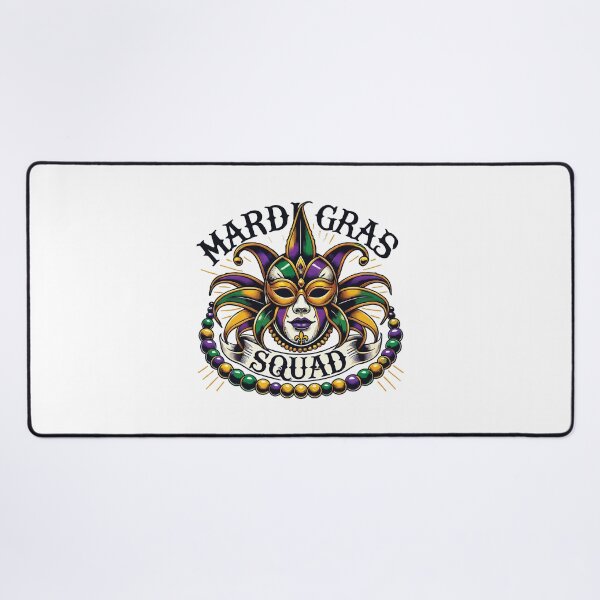 Item preview, Mardi Gras Squad Mask Beads Festival Spirit designed and sold by LuminOrb.