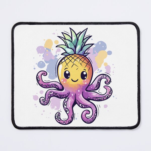 Item preview, Octopineapple - Cute Tropical Kawaii Octopus designed and sold by RoseoftheWild.