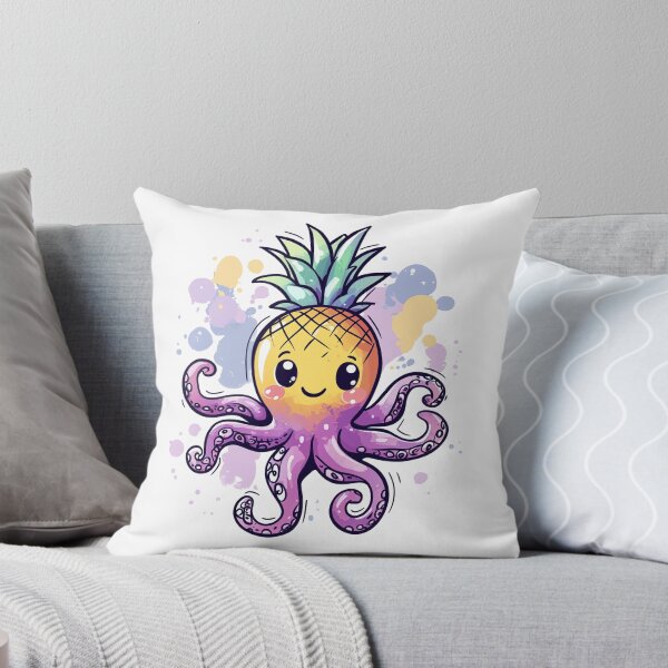Item preview, Octopineapple - Cute Tropical Kawaii Octopus designed and sold by RoseoftheWild.