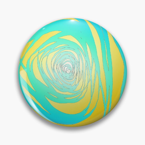 Item preview, Simple Spiral Blue Yellow designed and sold by SirkDesignsLtd.