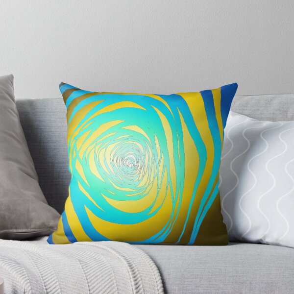 Item preview, Simple Spiral Blue Yellow designed and sold by SirkDesignsLtd.