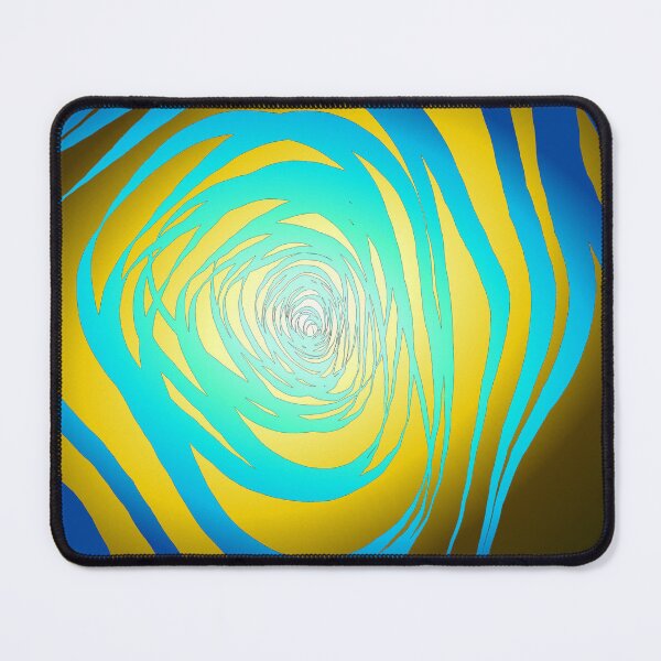 Item preview, Simple Spiral Blue Yellow designed and sold by SirkDesignsLtd.