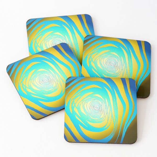 Item preview, Simple Spiral Blue Yellow designed and sold by SirkDesignsLtd.