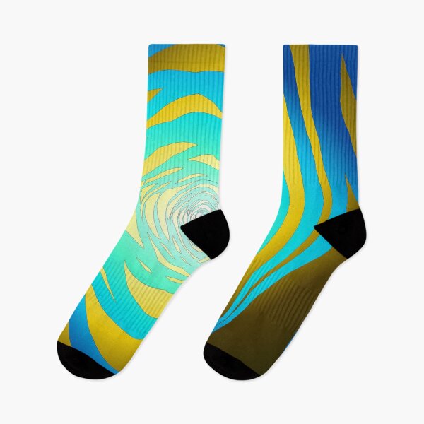 Item preview, Simple Spiral Blue Yellow designed and sold by SirkDesignsLtd.