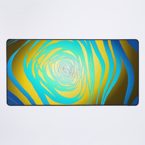 Item preview, Simple Spiral Blue Yellow designed and sold by SirkDesignsLtd.