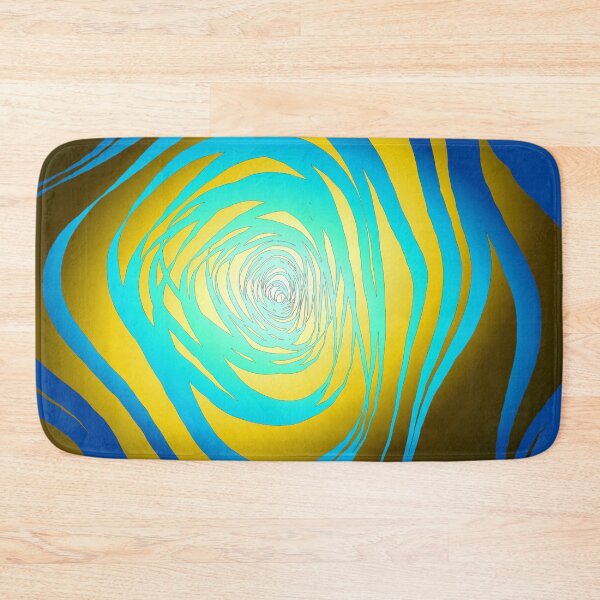 Item preview, Simple Spiral Blue Yellow designed and sold by SirkDesignsLtd.