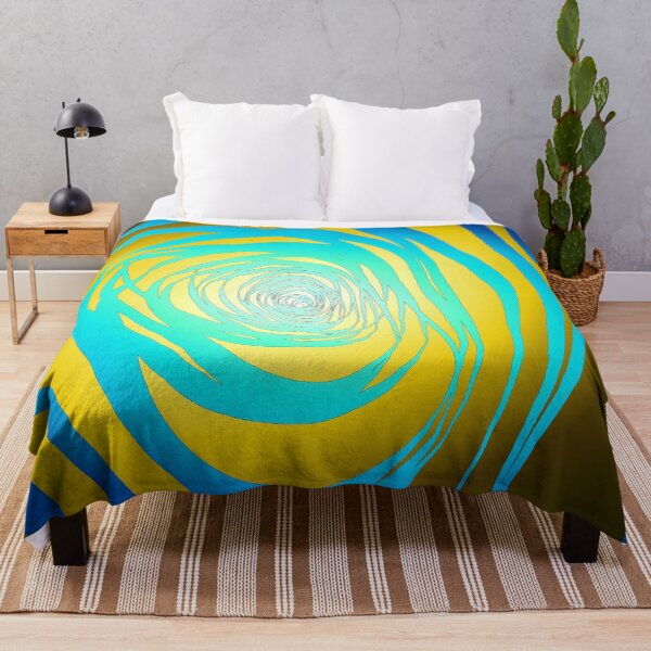 Item preview, Simple Spiral Blue Yellow designed and sold by SirkDesignsLtd.