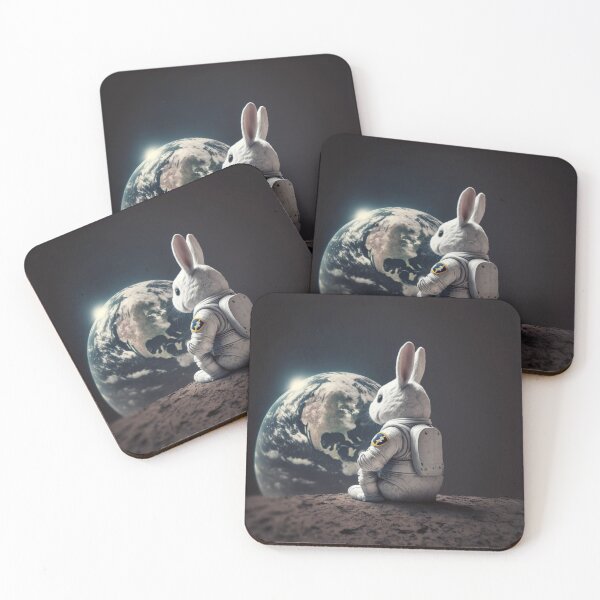 Artikelvorschau, Astronaut Hase auf dem Mond, Osterhase, Pause auf dem Mond   entworfen und verkauft von Alegria Azul .
