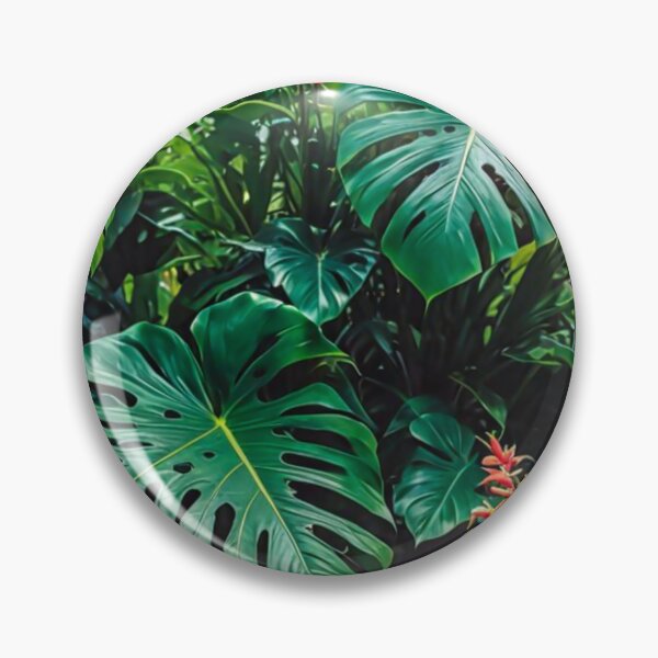 Item preview, Monstera With Heliconia Parrot Flower - Aesthetic Tropical Plants Foliage - Greenery - Fresh Dense Plants - Vegetation After Rain designed and sold by MyArt23.