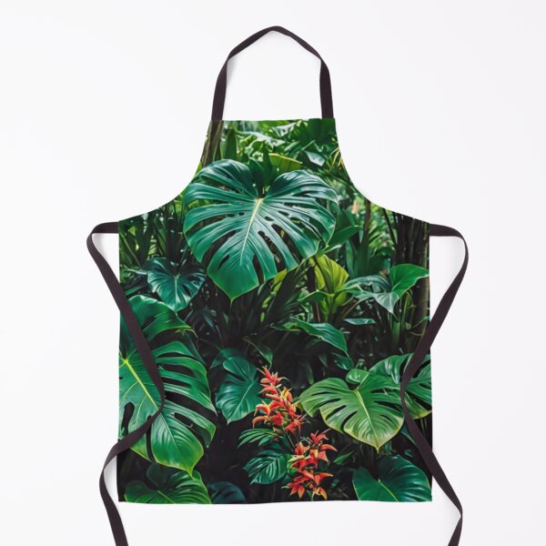 Item preview, Monstera With Heliconia Parrot Flower - Aesthetic Tropical Plants Foliage - Greenery - Fresh Dense Plants - Vegetation After Rain designed and sold by MyArt23.