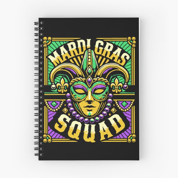 Item preview, Mardi Gras Squad Mask Beads Celebration designed and sold by LuminOrb.