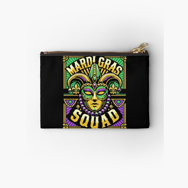 Item preview, Mardi Gras Squad Mask Beads Celebration designed and sold by LuminOrb.