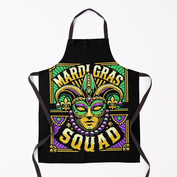 Item preview, Mardi Gras Squad Mask Beads Celebration designed and sold by LuminOrb.