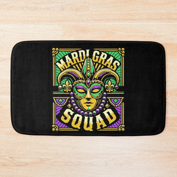 Item preview, Mardi Gras Squad Mask Beads Celebration designed and sold by LuminOrb.