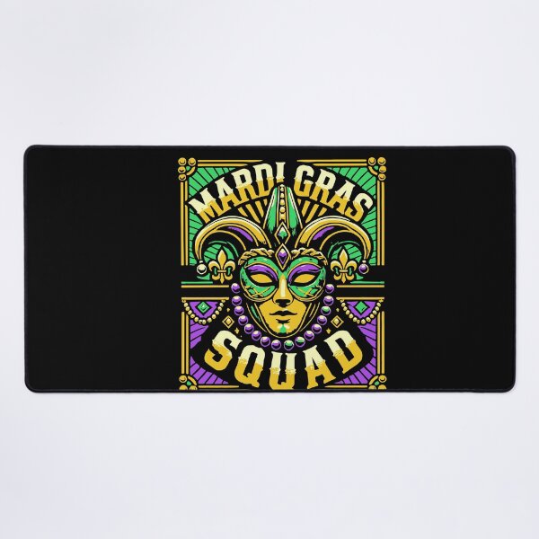 Item preview, Mardi Gras Squad Mask Beads Celebration designed and sold by LuminOrb.