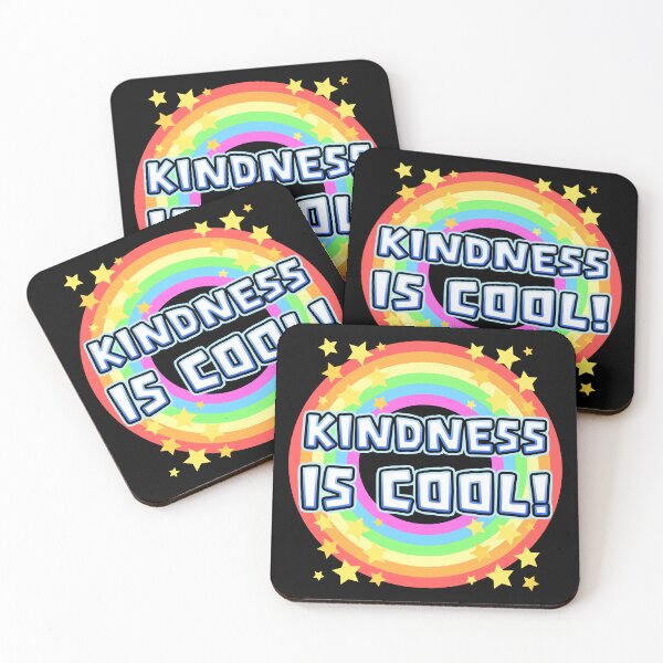 Item preview, Kindness Is Cool Retro Rainbow & Stars | Anti-Bullying designed and sold by Dmetalx Art Apparel.