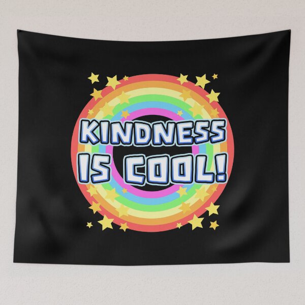 Item preview, Kindness Is Cool Retro Rainbow & Stars | Anti-Bullying designed and sold by Dmetalx Art Apparel.