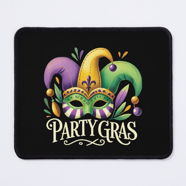 Artikelvorschau, Party Gras Karneval Maske Buntes Mardi Gras entworfen und verkauft von LuminOrb.