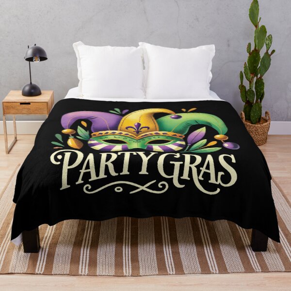 Item preview, Mardi Gras Jester Mask Party Gras Vibes designed and sold by LuminOrb.