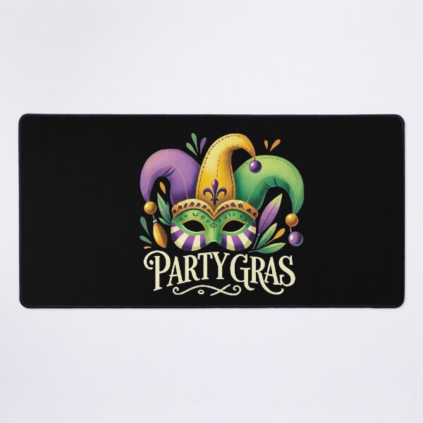 Item preview, Mardi Gras Jester Mask Party Gras Vibes designed and sold by LuminOrb.
