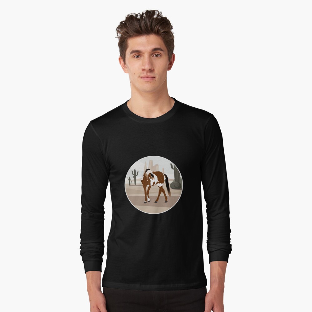 Aperçu de l'œuvre T-shirt manches longues créée et vendue par WebEquitation.