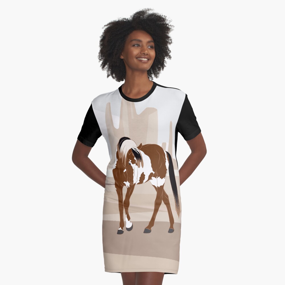 Aperçu de l'œuvre Robe t-shirt créée et vendue par WebEquitation.