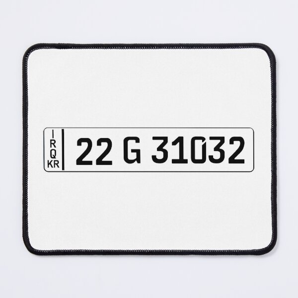 Item preview, Iraq License plate | Kurdistan designed and sold by AirVenturi.