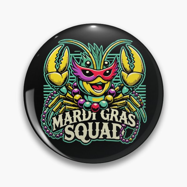 Item preview, Mardi Gras Squad Fun Crab Vibes designed and sold by LuminOrb.