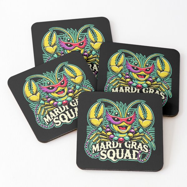 Item preview, Mardi Gras Squad Fun Crab Vibes designed and sold by LuminOrb.