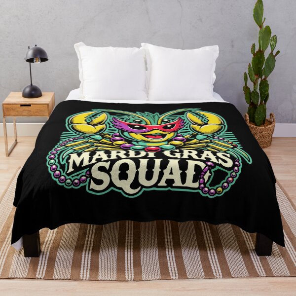 Item preview, Mardi Gras Squad Fun Crab Vibes designed and sold by LuminOrb.