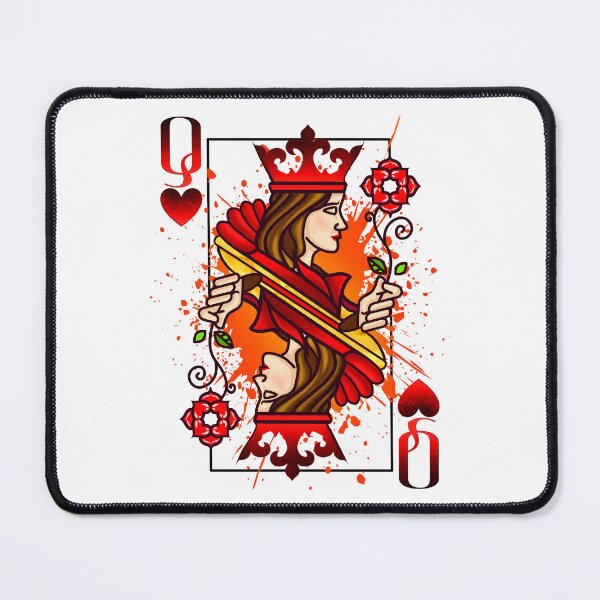 Item preview, Queen of hearts - playing cards pop Art designed and sold by Roysdisturbia.