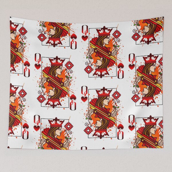 Item preview, Queen of hearts - playing cards pop Art designed and sold by Roysdisturbia.