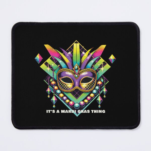 Item preview, It's A Mardi Gras Thing Colorful Mask designed and sold by LuminOrb.