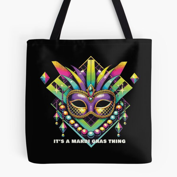 Item preview, It's A Mardi Gras Thing Colorful Mask designed and sold by LuminOrb.