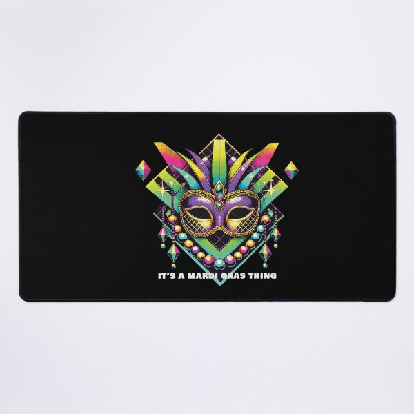 Item preview, It's A Mardi Gras Thing Colorful Mask designed and sold by LuminOrb.