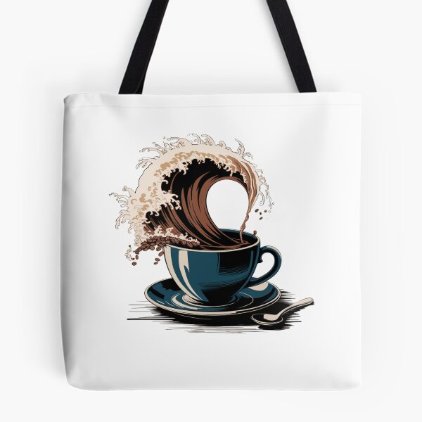 Item preview, The great wave of coffee designed and sold by VestimentaVide.