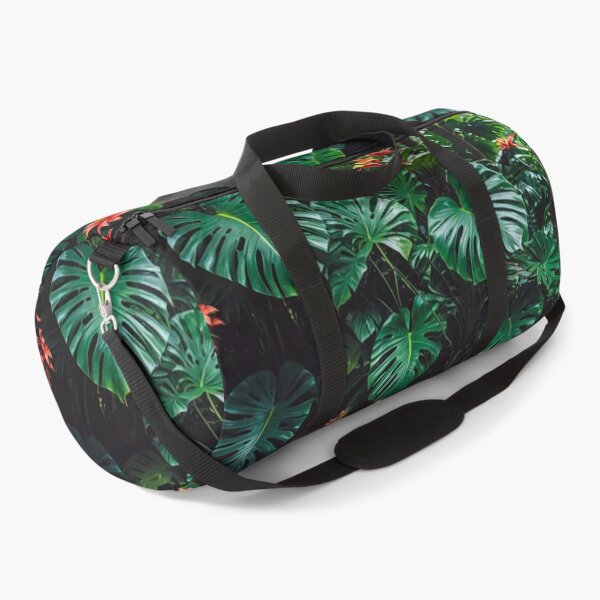 Item preview, Monstera With Bromeliad Guzmania Flower - Aesthetic Tropical Plants Foliage - Greenery - Fresh Dense Plants - Vegetation After Rain designed and sold by MyArt23.