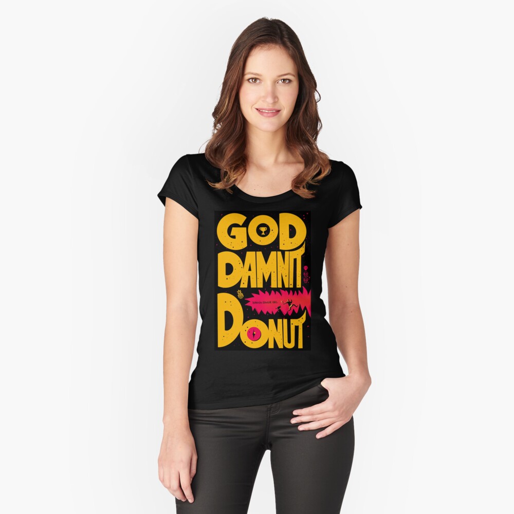 Vista previa del artículo con la obra «Camiseta entallada de cuello ancho», diseñado y vendido por TheDoodlemancer.