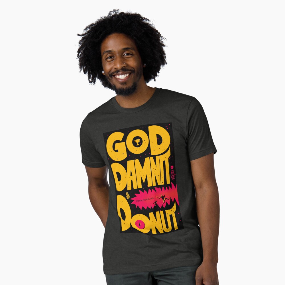 Vista previa del artículo con la obra «Camiseta de tejido mixto», diseñado y vendido por TheDoodlemancer.